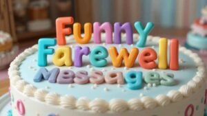 funny farewell cake messages