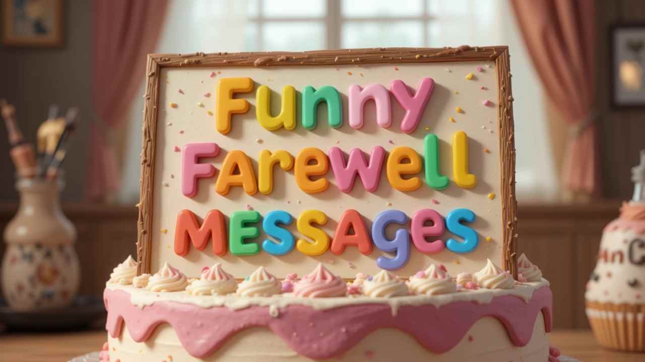 funny farewell cake messages