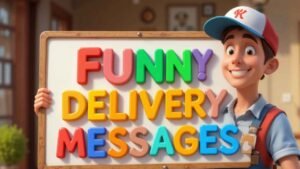 funny delivery messages