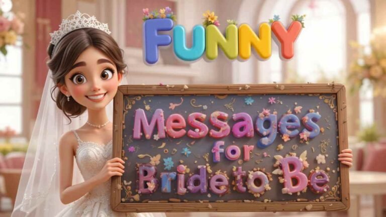 funny messages for bride to be