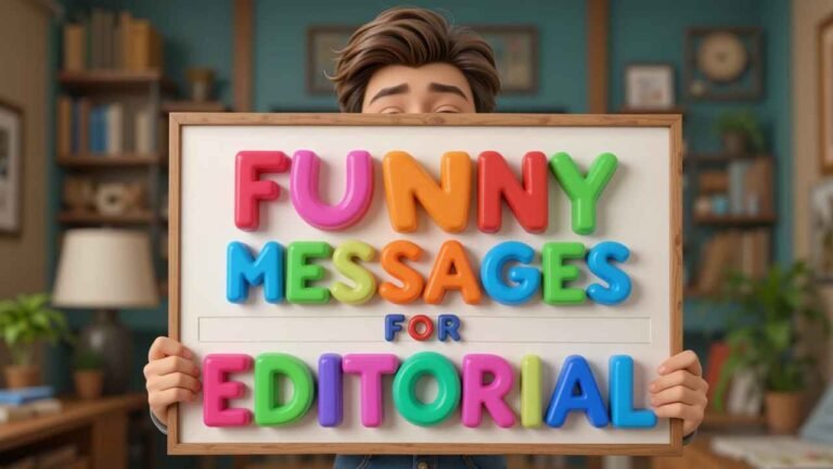 funny messages for editorial