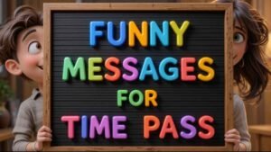 funny messages for time pass