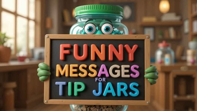 funny messages for tip jars