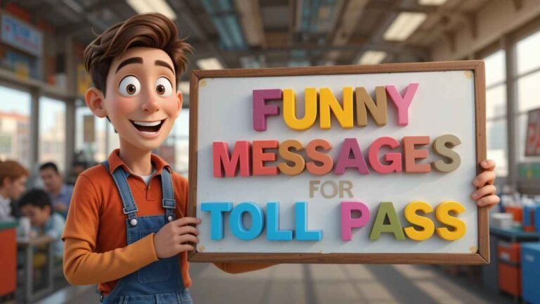 funny messages for toll pass