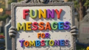 funny messages for tombstones