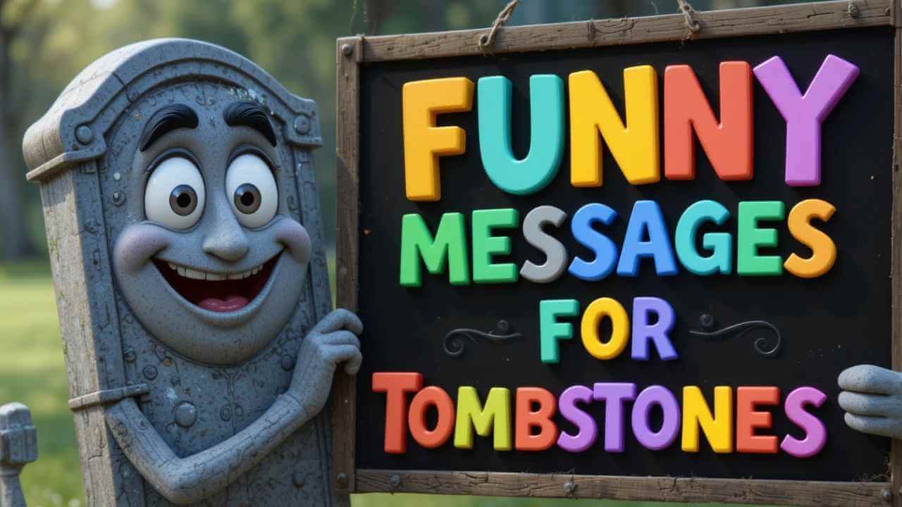 funny messages for tombstones