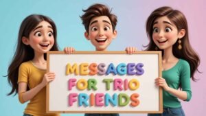 funny messages for trio friends