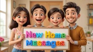 funny new home messages