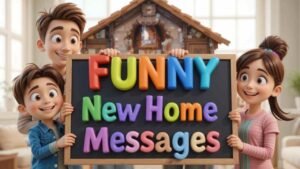funny new home messages