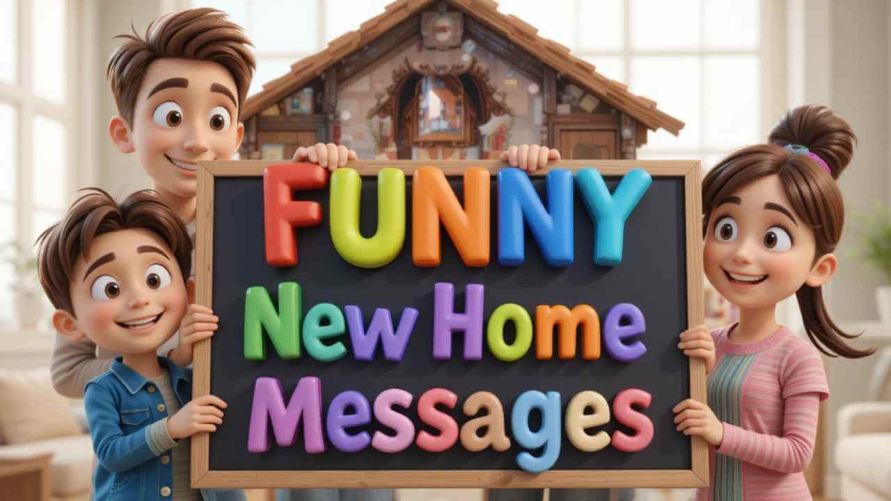 funny new home messages