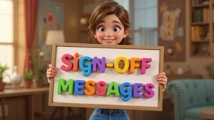 funny sign off messages