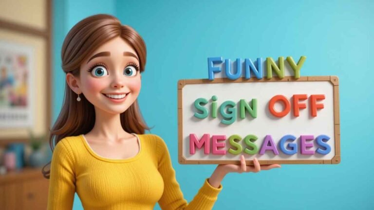 funny sign off messages