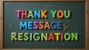 thank you message for manager after resignation