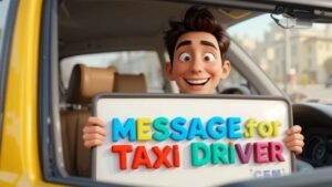 thank you messages for taxi driver