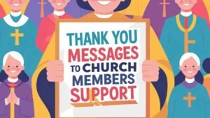 thank you message to church members for support