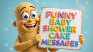 funny baby shower cake messages