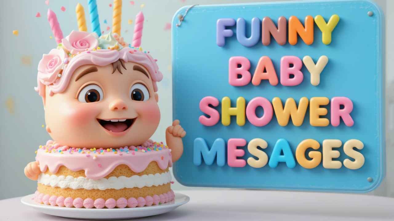 funny baby shower cake messages