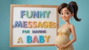 funny messages for having a baby