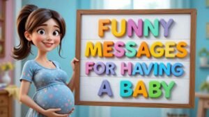funny messages for having a baby
