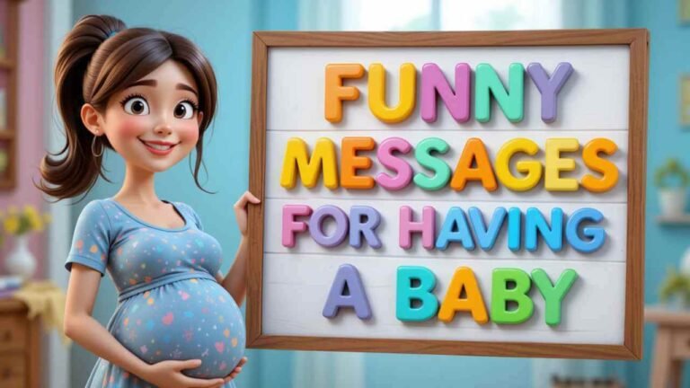 funny messages for having a baby