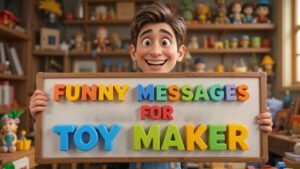 funny messages for toy maker