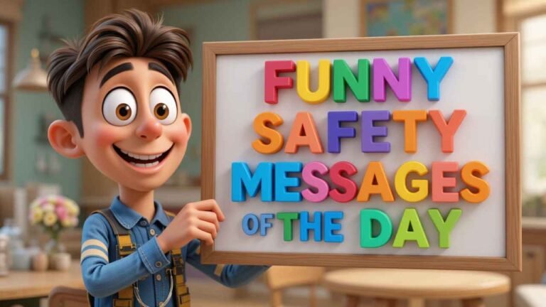funny safety message of the day
