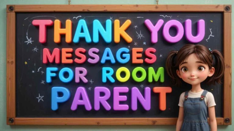 thank you messages for room parent