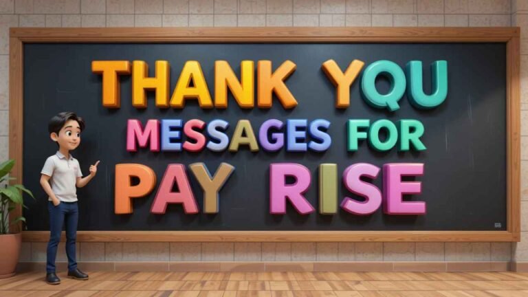 thank you messages for pay rise