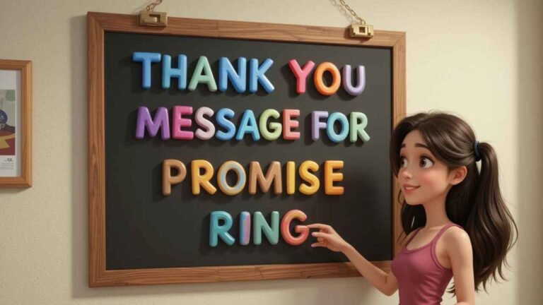 thank you messages for promise ring