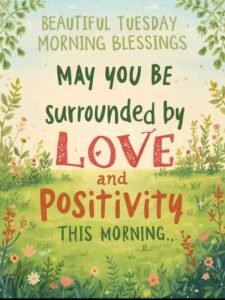 Positive Good Morning Tuesday Blessings