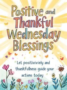 Positive and Thankful Wednesday Blessings