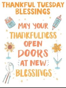 Thankful Tuesday Blessings