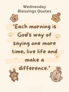 Wednesday Blessings Quotes