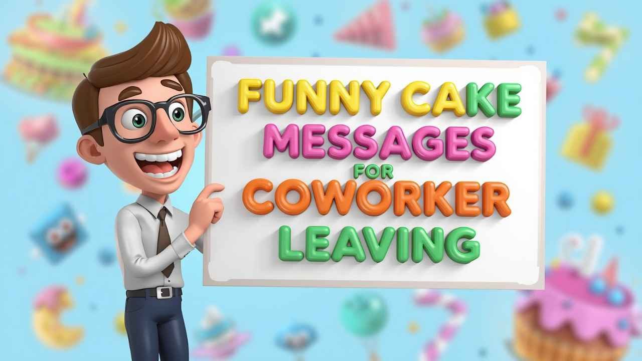 funny cake messages for coworker leaving