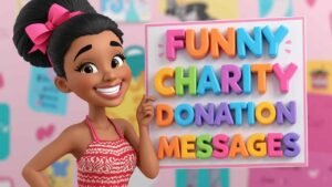 funny charity donation messages