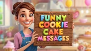 funny cookie cake messages