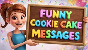 funny cookie cake messages