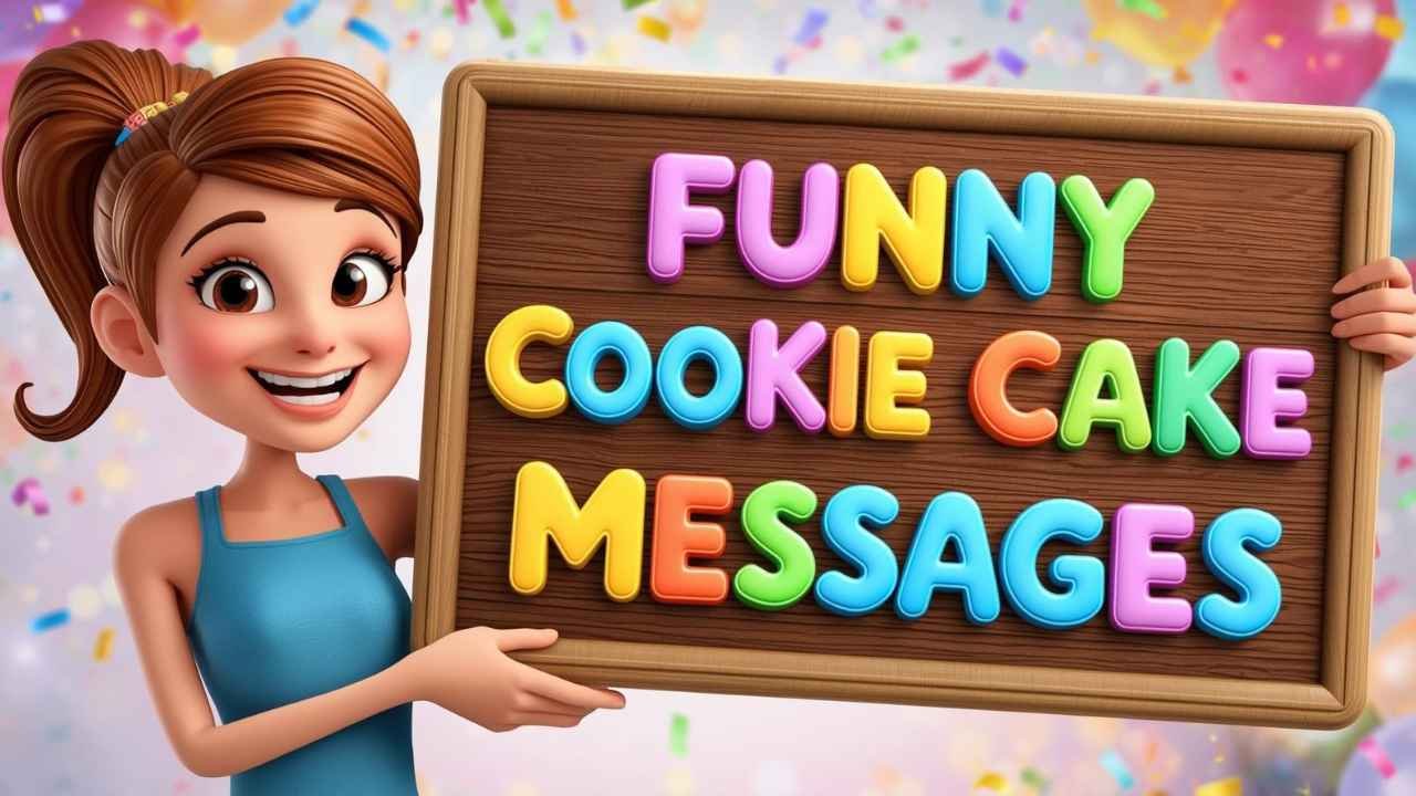funny cookie cake messages
