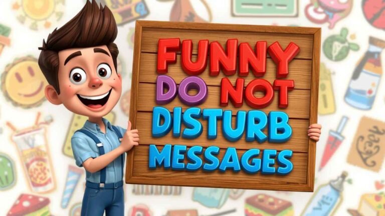 funny do not disturb messages
