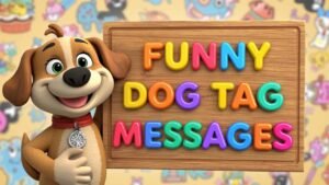 funny dog tag messages