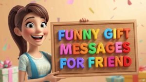 funny gift messages for friend