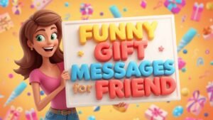 funny gift messages for friend