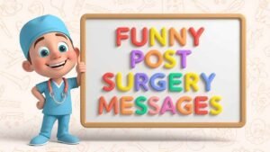 funny post surgery messages