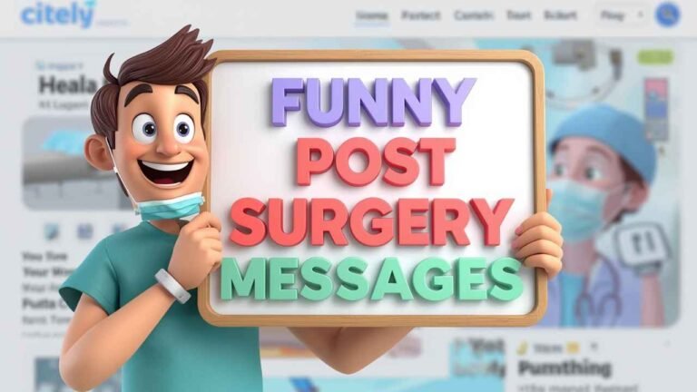 funny post surgery messages