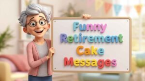 funny retirement cake messages