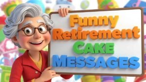 funny retirement cake messages