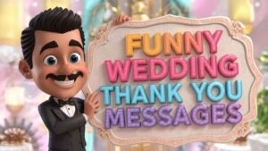 funny wedding thank you messages