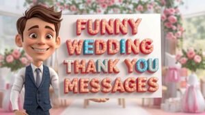 funny wedding thank you messages