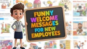funny welcome messages for new employees