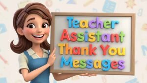 teacher assistant thank you messages